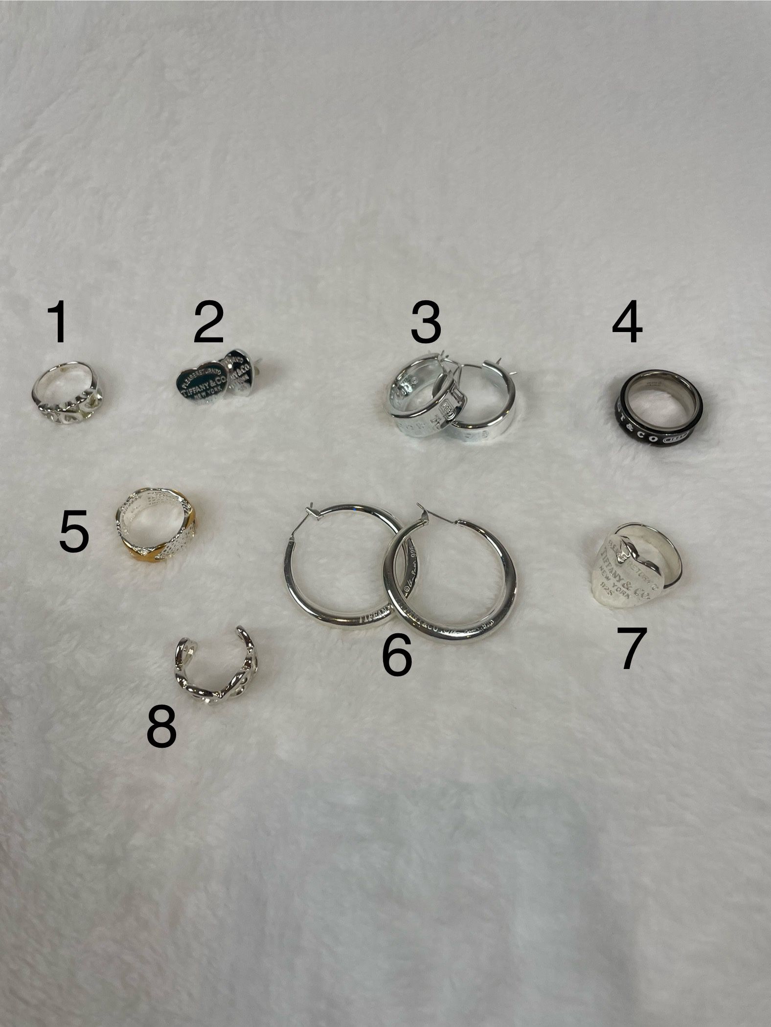 Earings and rings