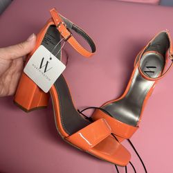 Neon Orange Heels 