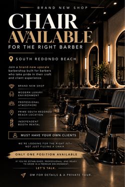 Booth Rent - South Redondo - New Shop