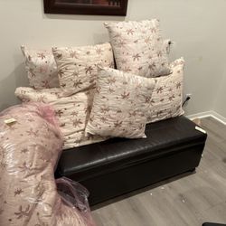 Unfolding Ottoman  doubles as Bed