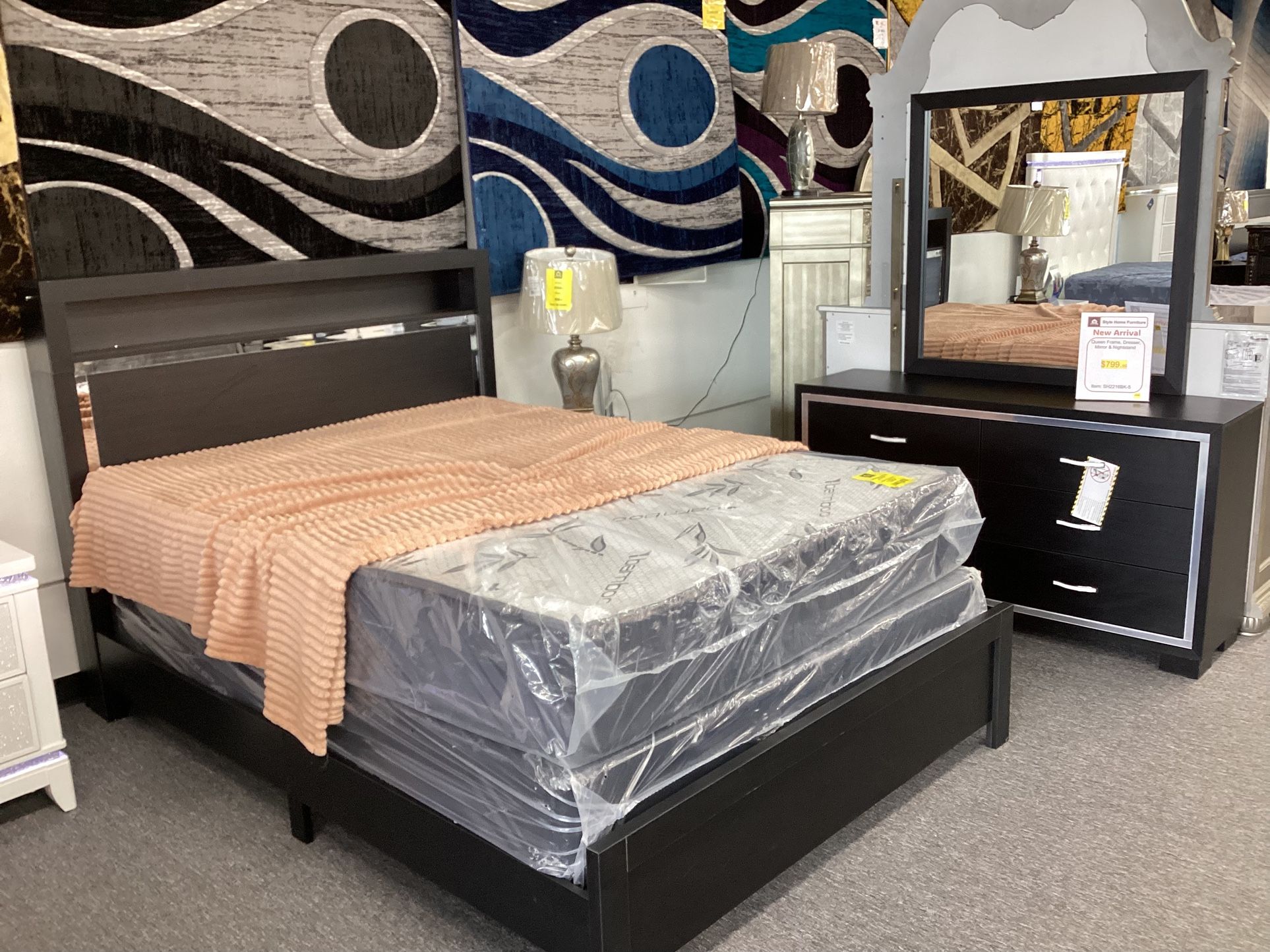 Queen Size Bed Frame Set $799