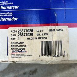 07 /14 Escalade / Tahoe/ GMC Generator 