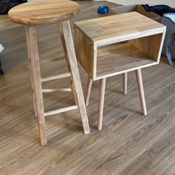 Stool And Table 