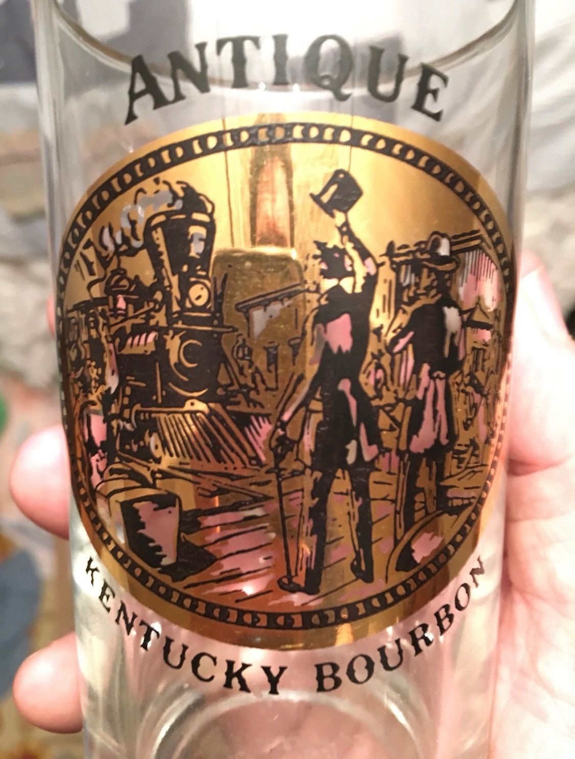 Vintage Antique Kentucky Bourbon Highball Glasses – Set of 4 (4.75”)