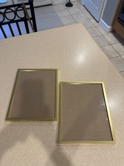 Gold Pictures Frames 8x 10 Set Of 2 For $10