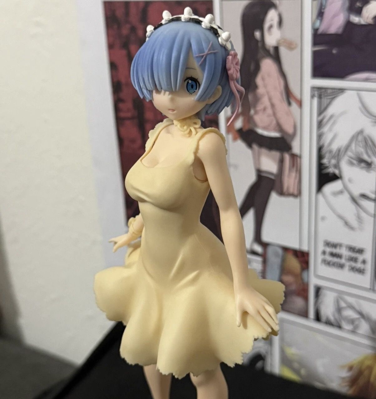 Re:Zero Hajimeru Isekai Seikatsu Rem Yellow Sapphire Anime Figure SEGA - No Box