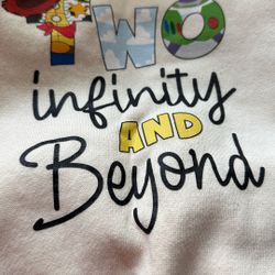 Two Infinity And Beyond Toddler Birthday Sweatshirt 