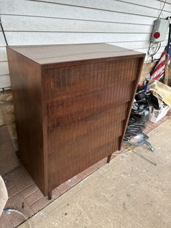 Mid Century Real Wood Dresser