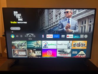 42" Insignia Smart Fire TV + Black TV Stand
