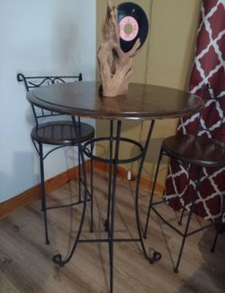 French Country Style Table and Bar Stools  ($95)