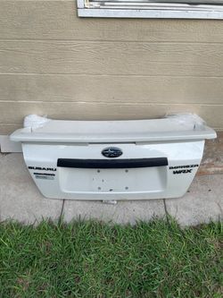 2011~2014 Subaru Impreza WRX Sedan 4-Door OEM White Trunk / Spoiler