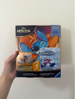 Disney Lorcana Winterspell Collection Starter Set Stitch Edition FACTORY SEALED!