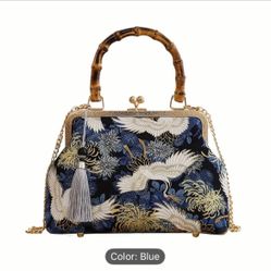 Bamboo Tote Bag/ Crossbody Bag