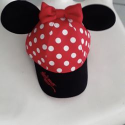Disney Parks Authentic Minnie Mouse Baseball Cap with Ears