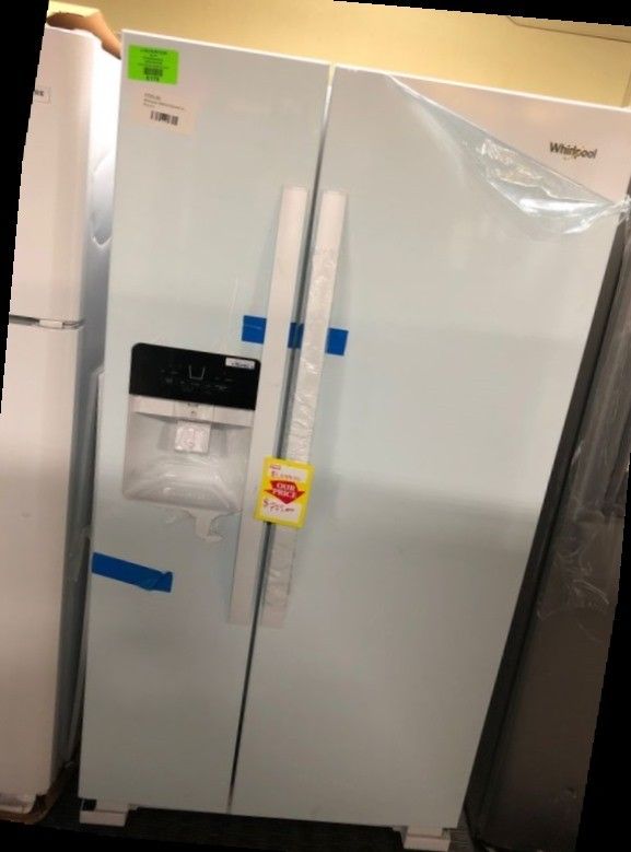 Whirlpool White Side by Side Refrigerator