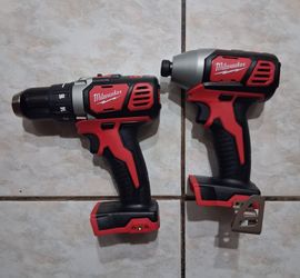 Milwaukee m18 drill plus impact driver ( TOOLS ONLY)