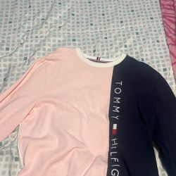 Black And Pink Tommy Hilfiger Sweatshirt