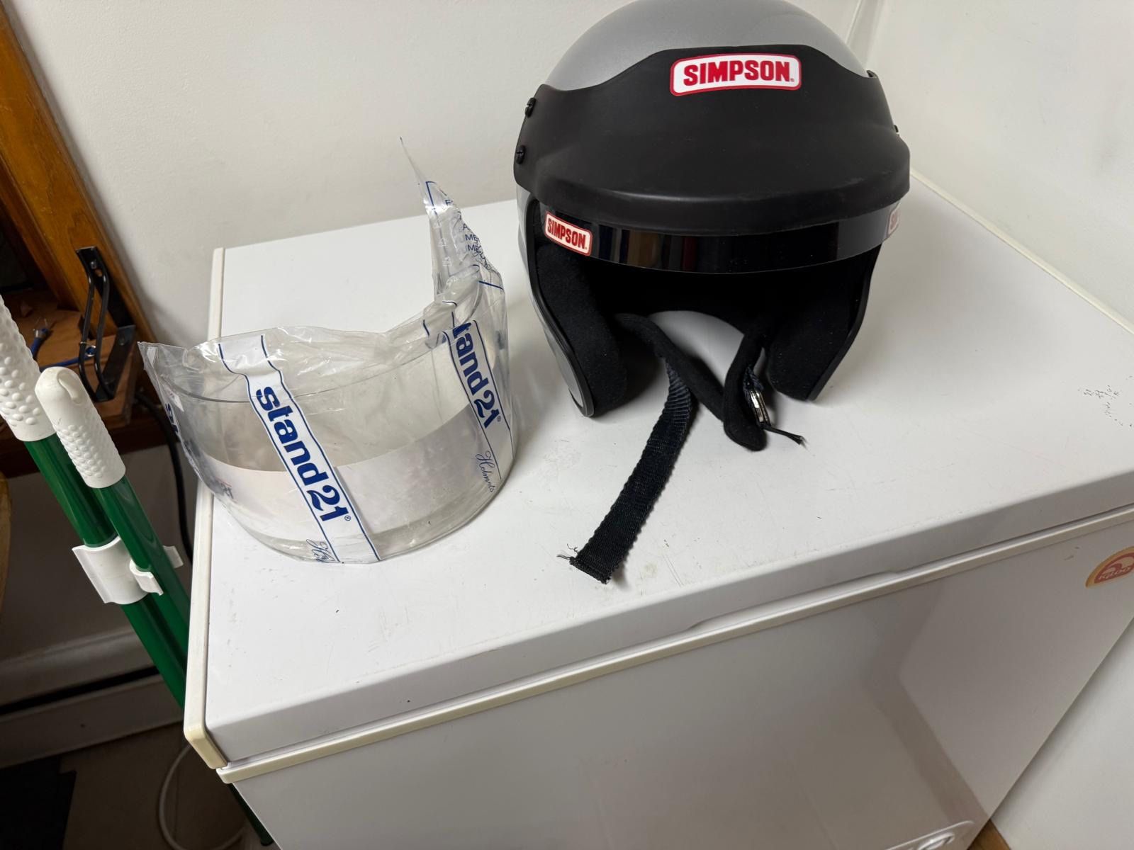 Vtg Simpson Racing/Motorcycle Helmet Z8 Never Worn New OBO