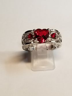 Red Heart Ring size 8