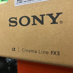 Sony FX3 Full-Frame Cinema Camera