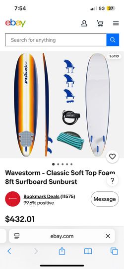 Soft top surfboard