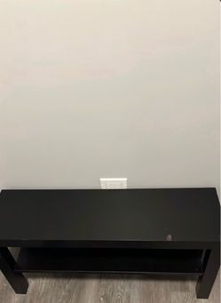 Black Shoe Stand with Lower Shelf
