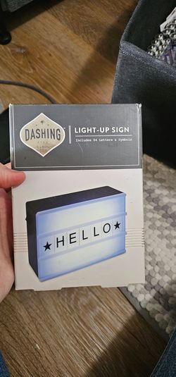 Dashing Light-Up Sign with Letters & Symbols