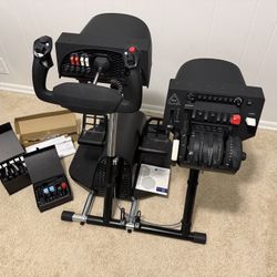 Complete Honeycomb Alpha, Bravo, Charlie Flight Sim Controls w/ Stand