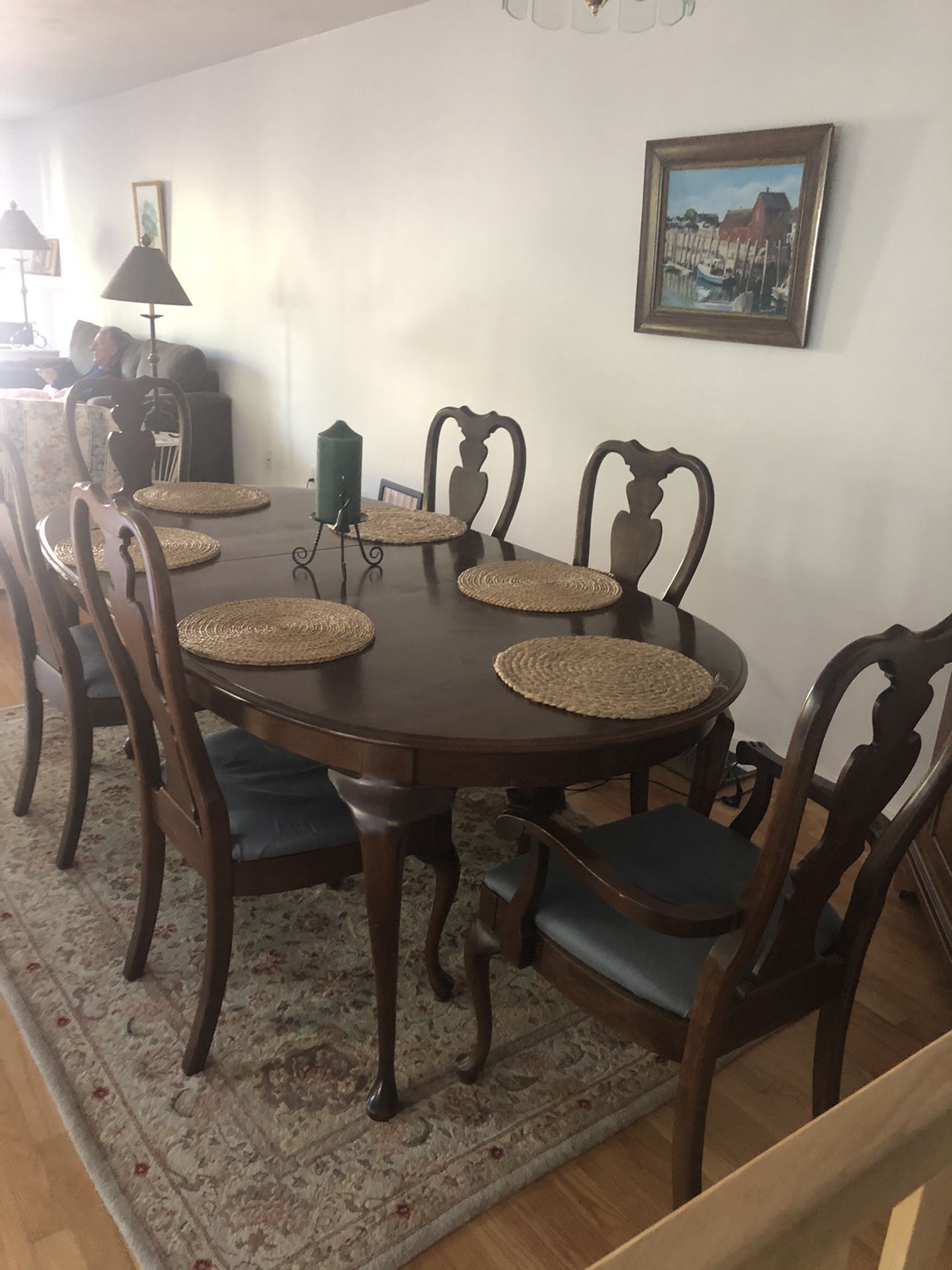 Cherry Dining Table with 8 Chairs
