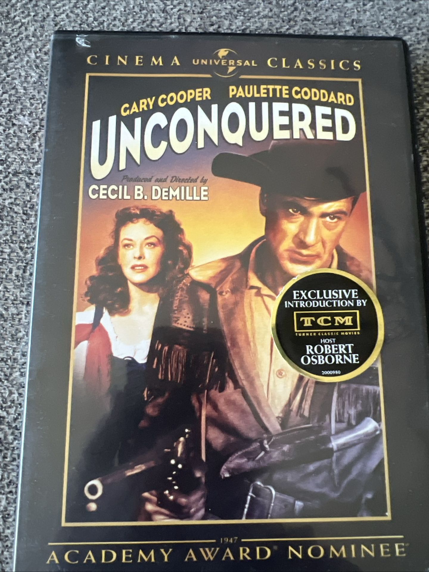 Classic Gary Cooper In Cecil B DeMille’s Historical Epic Unconquered DVD, 1947