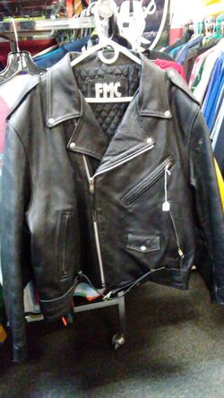 FMC leather jacket size 56