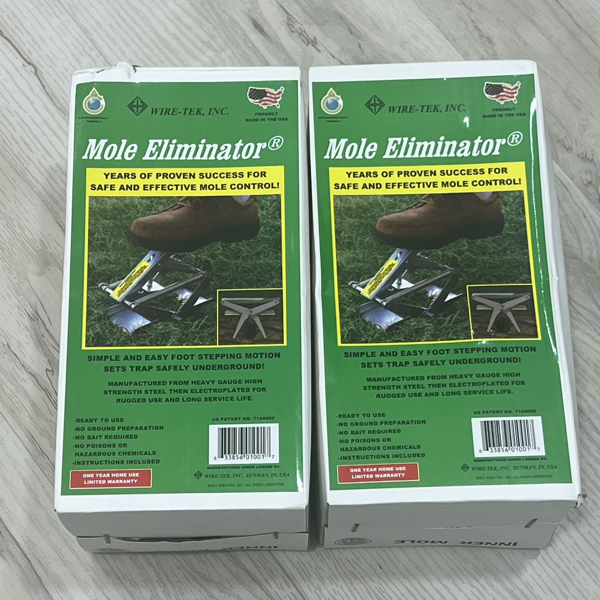 Wire Tek 1001 EasySet Mole Eliminator Trap Yard Lawn Care - New Sealed