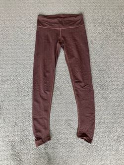 Prana Misty Yoga Leggings Brown Pattern Mauve Textured High Rise - Women’s Small