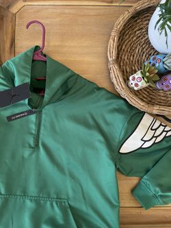 Men's Jordan Green Wings Quarter-Zip Jacket