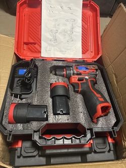 Qmdzz drill with 2 battery 16.8volt
