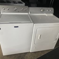 Maytag Top Load Washer And Gas Dryer With Agitator 