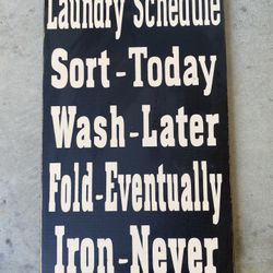 Laundry Sign