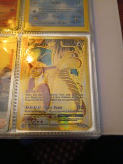 Selling this gold Dragonite ex