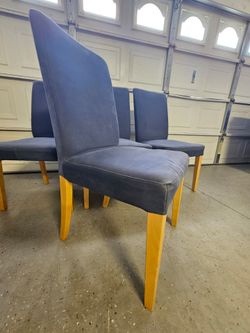 High back dinning chairs.