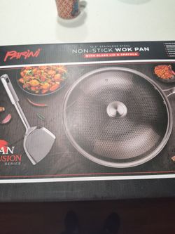 12.5" Stainless Steel Non Stick Wok Pan