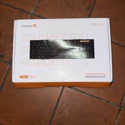 Protoarc XK01 Tri-Fold Bluetooth Keyboard. Open Box.