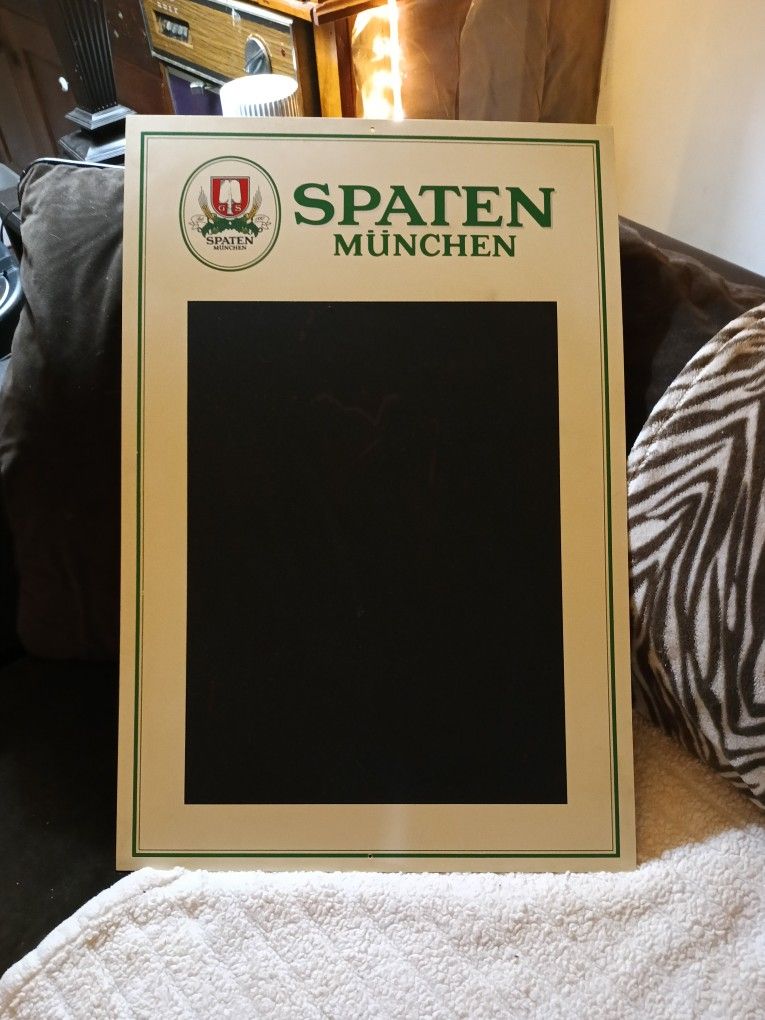 Vintage Spaten München Magnetic Chalkboard Sign