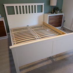 Queen Bed Frame - IKEA Hemnes White