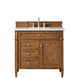Martin Vanities
Brittany 36" Single Basin Poplar Wood Vanity Set with 3cm White Zeus Quartz Vanity Top and Rectangular Sink