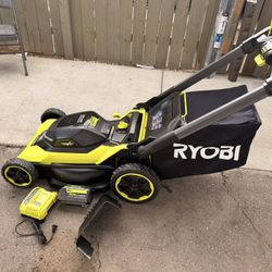 RYOBI 40V HP Brushless 21 in. Cordless Battery Walk Behind Multi-Blade Self-Propelled Mower w/ (1) 6.0Ah Batteries and Charger