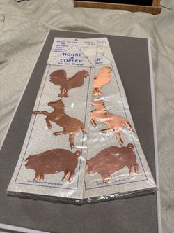 Fun Vintage House Of Copper Die Cut Shapes Vintage copper die cut shapes from House of Copper. This set includes two packs of three animal shapes: