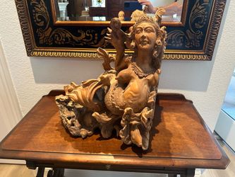 Mermaid carving