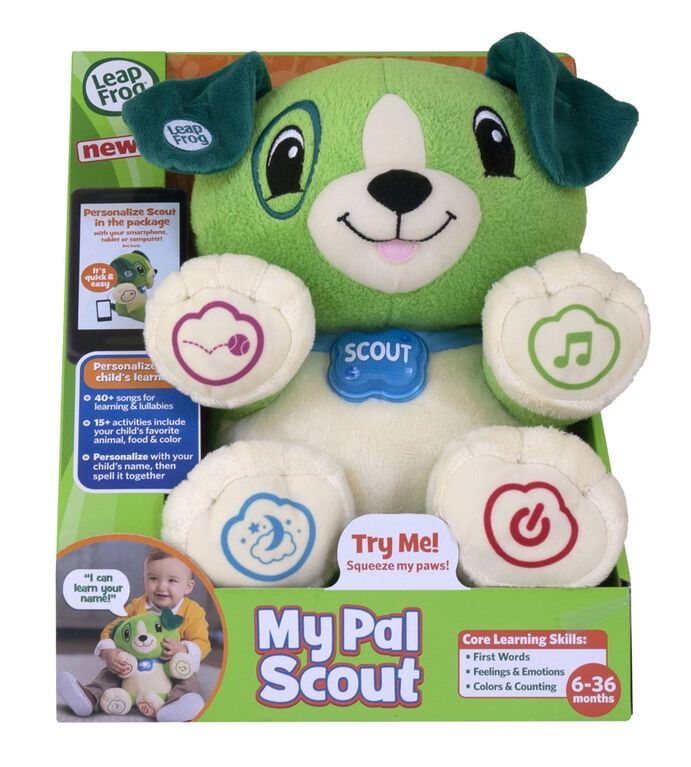 New LeapFrog My Pal Scout, Plush Puppy, Baby Learning Toy
