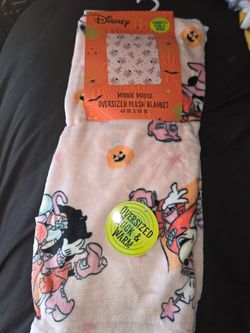 Minnie Mouse Halloween Toddler Blanket