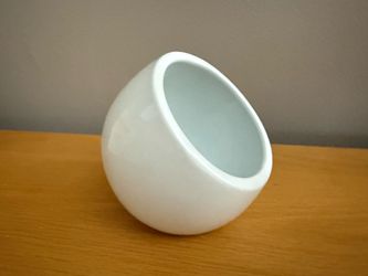 BIA Cordon Bleu Salt Cellar Tilted Bowl Box open top white ceramic